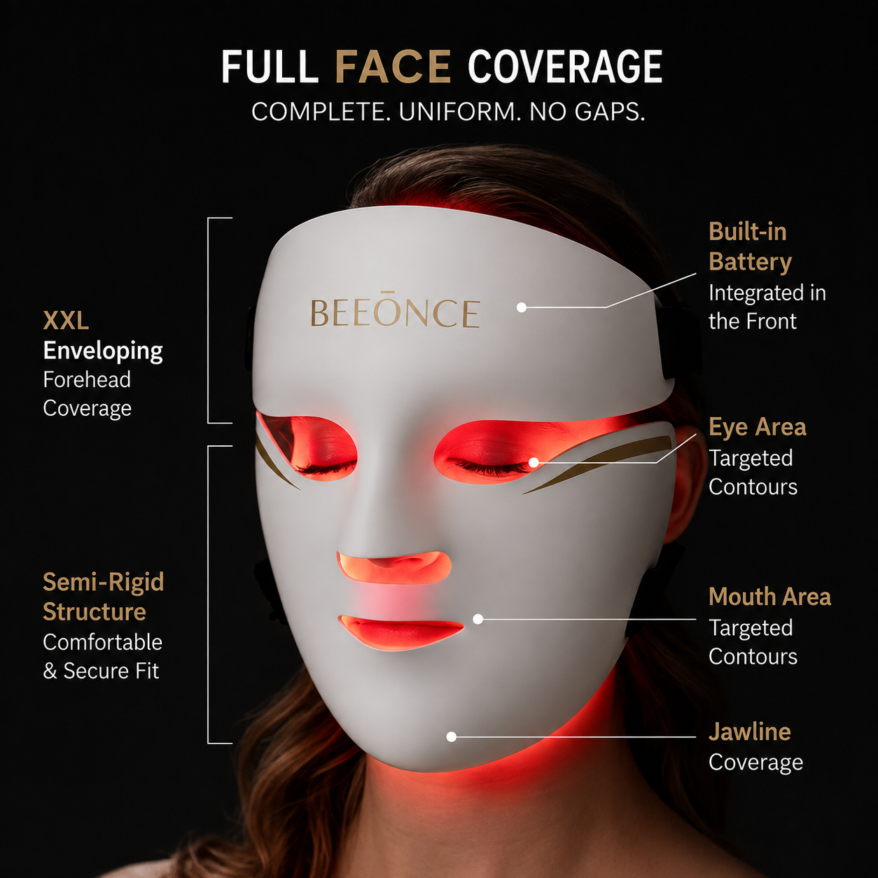 Beeonce™ Aurion X252 LED Face Mask